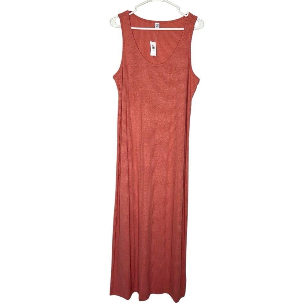 NWT Old Navy sleeveless tank ribbed scoop neck maxi tall dress